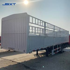 Semi-<span class=keywords><strong>remorque</strong></span> à plateau basculant à 3 essieux, 4 essieux, 40 tonnes, 50 tonnes, pour le transport de moutons, de bovins, d'animaux, de marchandises, de clôtures, de piquets - Product Image 4