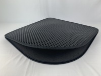 Tapis à litière pour chat en EVA double couche en forme d'éventail, nid d'abeille, anti-éclaboussures, tapis de récupération de litière pour chat