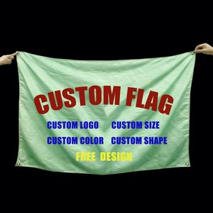 Drapeaux muraux décoratifs numériques 3x5 (3' x 5') 90x150 (150*90) 2x3 double face en polyester et nylon avec impression personnalisée du logo - Product Image 1