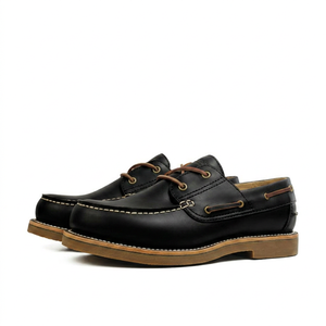 Chaussures <span class=keywords><strong>bateau</strong></span> en cuir Goodyear Welt personnalisées, mocassins décontractés haut de gamme, fabricant OEM ODM pour le développement de marques - Product Image 1