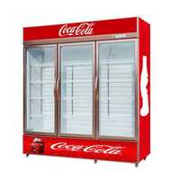 Refrigerador Comercial Unitech de 650L con Enfriamiento Directo, Congelador Vertical para Bebidas, Puerta de Vidrio Simple o Doble, Exhibición Vertical