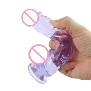 Weicher Jelly-Dildo Mini-Größe Transparenter Realistischer Fake-Penis mit Saugnapf G-Punkt Vagina-Massage Sexspielzeug für Frauen - Product Image 3