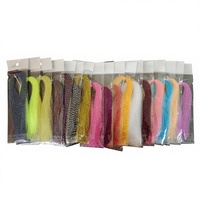 Leurre de pêche à la mouche Egret, appât vivant, acier inoxydable sans hameçons, matériaux biomimétiques pour la fabrication DIY, 30 couleurs, fil scintillant en spirale