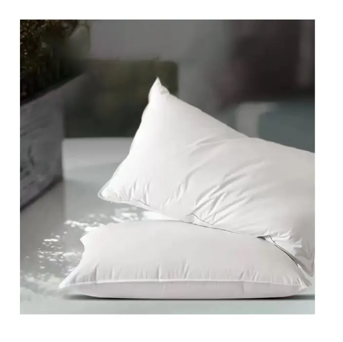 Venda quente Saudável Dormir 100% Pena De Pato Branco Travesseiro Inserir Hotel Travesseiro