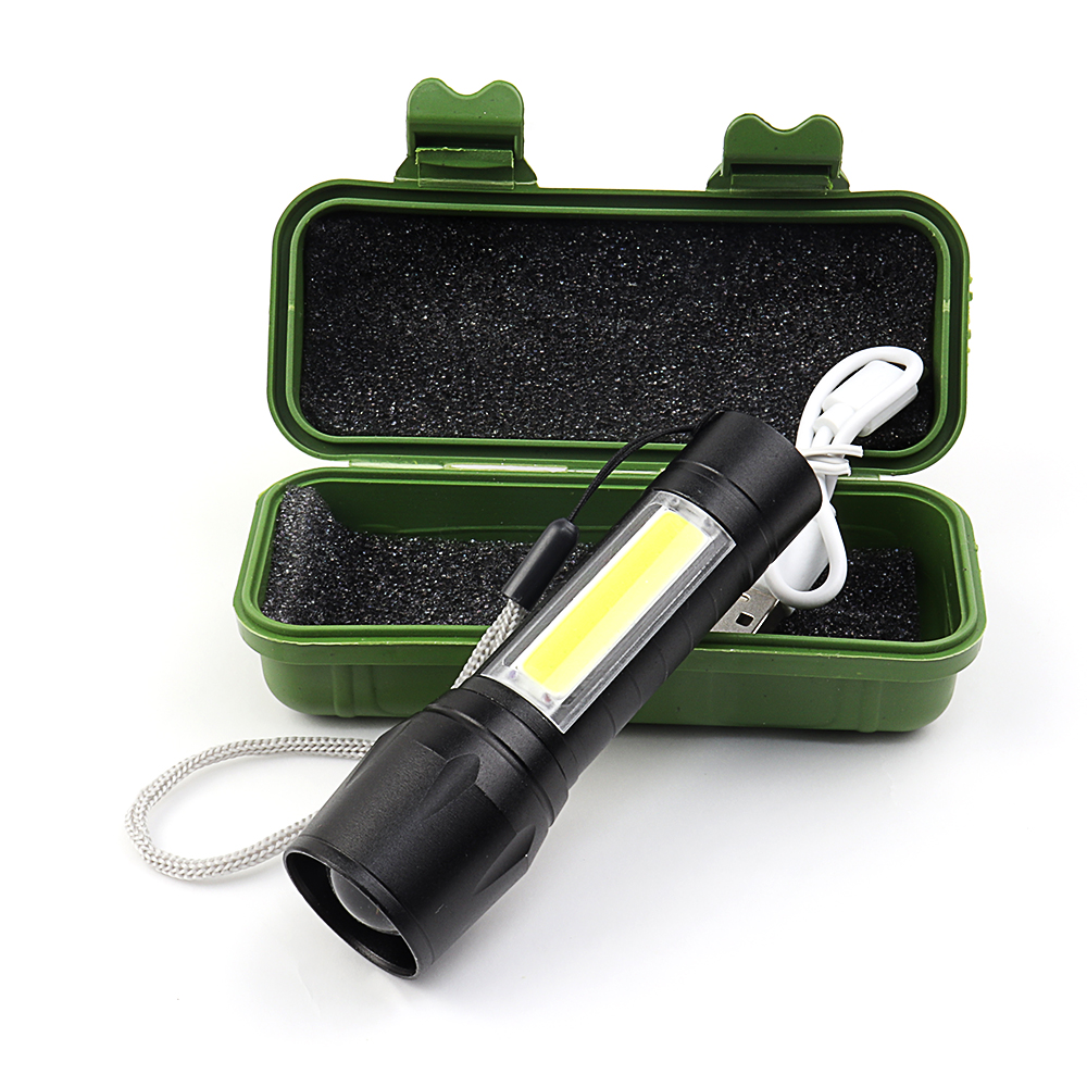 NEW Emergency Led Lights 3 Mode Tactical Flashlight Usb Charging Torch Portable Led Light Rechargeable Multi Function Flashlight