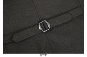 <span class=keywords><strong>Gilet</strong></span> <span class=keywords><strong>de</strong></span> <span class=keywords><strong>Costume</strong></span> <span class=keywords><strong>Homme</strong></span> Isirhonour Luxe Premium Gris à Rayures Fines Coupe Slim <span class=keywords><strong>pour</strong></span> Mariage, Marié, Affaires, Tenue Formelle - Product Image 4