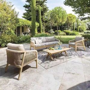 Meubles de jardin modernes en teck massif naturel, de qualité supérieure, personnalisables, table de salle à manger pour patio - Product Image 5