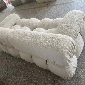 Muebles Disen, Estilo Europeo, Cómodo Sofá de 2 Plazas, Terciopelo Bouclé Chenille, para Apartamento, Escuela y Hospital, con Función Reclinable - Product Image 4