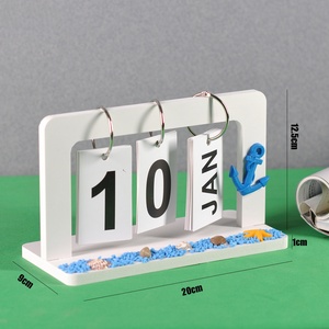 ลดกระหน่ำงานหัตถกรรมธรรมชาติสไตล์นอร์ดิกตกแต่งเรียบง่ายปฏิทินสร้างสรรค์สำหรับสำนักงานบ้านการศึกษาการตกแต่งห้องนั่งเล่น - Product Image 2