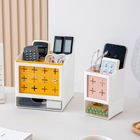 Organisateur de rangement moderne en plastique PP pour articles divers et télécommandes, boîte de rangement de bureau et tiroir, écologique, qualité supérieure