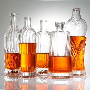 200ml 375ml 500ml 700ml 750ml rõ ràng rỗng tinh thần Vodka Gin rượu rum rượu Whisky rượu chai thủy tinh với nút chai - Product Image 1