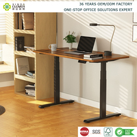 Bureau assis-debout moderne et ergonomique à réglage rapide de la hauteur 60 mm/s, extensible, avec deux moteurs ultra-silencieux, réglage électrique fluide de la hauteur pour le bureau
