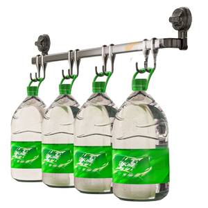 Metal duvara monte mutfak depolama raf mutfak eşyaları ve baharat yardımcı kanca için no-matkap asılı çubuk - Product Image 1