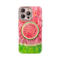 Coque de téléphone magnétique en TPU mat à motif dessin animé pour 17/16/15 Pro Max/Feather/Summer Design