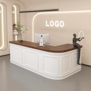 Comptoir de <span class=keywords><strong>caisse</strong></span> mobile rétro français pour magasin de vêtements, bar, pâtisserie, réception, îlot de réception, armoire, Chine Fujian - Product Image 5