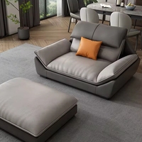 Sofá Seccional Reclinable Plegable de Lujo Moderno en Forma de L para Apartamento, Sala de Estar, Villa, Hotel, Sofá Cama