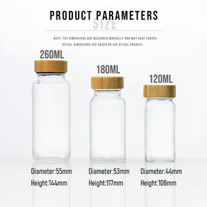 โหลแก้วเครื่องเทศ4ออนซ์พร้อมฝา<span class=keywords><strong>ไม้</strong></span>12ชิ้น24ชิ้นชุดเต็มพร้อมฉลาก - Product Image 3