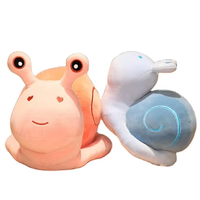 Coussin en peluche super doux en forme d'escargot, poupée kawaii, coussin de canapé, jouet en peluche pour enfants, cadeau