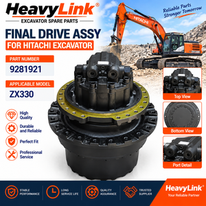 ชุดเฟืองท้ายรถขุดอะไหล่สำหรับ Hitachi ZX330 หมายเลขอะไหล่ 9281921 ชิ้นส่วนเครื่องจักรตีนตะขาบ - Product Image 1