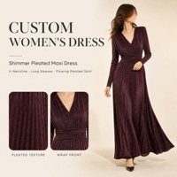 Robe de soirée longue asymétrique à sequins pour femme, drapée et froncée, moulante, fabricant de vêtements à marque privée