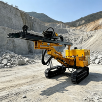 Foreuse DTH montée sur chenilles avec système de collecte des poussières efficace