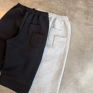 Custom Design Heavyweight Baggy Casual Wear Sweat Long Capris Shorts Unisex Cotton Polyester 300-600 Gsm 3/4shorts Manufacturer - Product Image 2