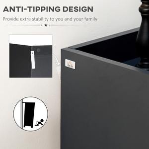 Meuble à chaussures de couloir en bois laqué brillant avec portes blanches et étagères ouvertes, MOQ 100 - Product Image 6