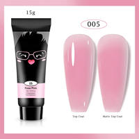 Kit d'extension de gel poly professionnel 12 couleurs : Ensemble complet de gel de construction UV pour l'art des ongles et les manucures DIY