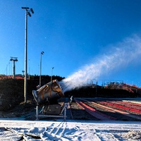Machine à neige d'hiver pour station de ski, canon à neige silencieux, générateur de neige extérieur à économie d'énergie, pour parcs et villages de neige