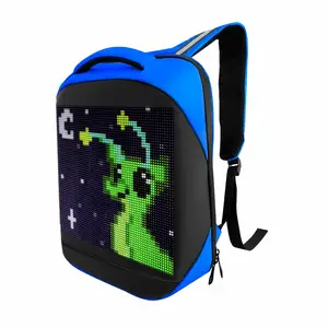 Player 64*64 dots Pixel Backpack Pix Clear Display Laptop LED Bag Dynamic Display Led Backpack