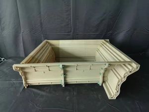 Moule à corniche solide en plastique ABS de conception de type T pour les bordures de toit de maison et les couvertures de piliers avec barres d'armature à l'intérieur de l'installation - Product Image 5