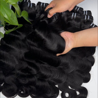 Extensions de Cheveux Humains Ondulés de Haute Qualité, Tissages Noirs en Gros pour Fabricants et Vendeurs de Perruques