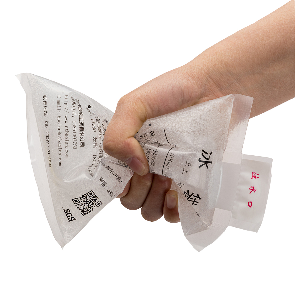 Reusable Insulated Cold Gel Cooler Bags Inject Water Ice Pack for Food Fresh Shipping Transport