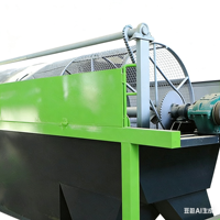 Petit crible agricole à tambour rotatif, machine à crible rotative pour compostage d'engrais organiques et composés