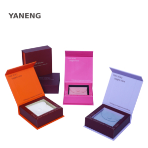 Yaneng cứng nhắc tráng giấy cao cấp trang sức hộp quà tặng với đồ trang sức Pouch túi giấy các tông Craft lật Top trang sức bao bì hộp - Product Image 2
