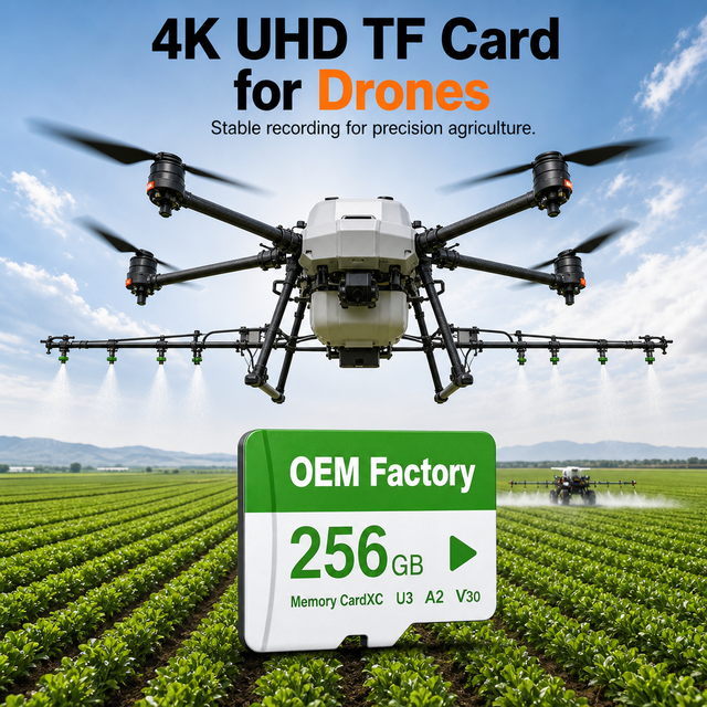 Nandstor Factory OEM High Speed SD Card 256GB 512GB 1TB 2TB U3 V30 A2 Custom 4K TF Memory Card for Drone Action Camera Phone
