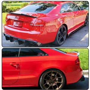 Spoiler Alettone Posteriore Stile M4 Highkick per Cofano in Fibra di Carbonio per Audi <span class=keywords><strong>A5</strong></span> S5 B8 B8.5 Berlina 2/4 Porte 2008-2016 - Product Image 3