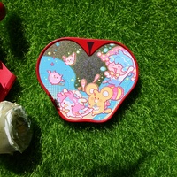 Badge personnalisé en forme de pomme, en fer blanc, avec paillettes, fluorescent, nouveauté