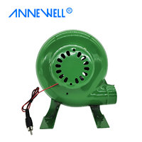 Ventilateur souffleur électrique 80W DC 12V/220V pour barbecue, avec contrôleur de vitesse, haut débit d'air, roulement à billes, pour poêle de camping, ventilateur d'échappement de cheminée, OEM