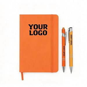 Low MOQ Custom Logo Wholesale Promo A5 Business Gift Aesthetic Journals Notebook PU Leather Hardcover Notebooks for Students - Product Image 1