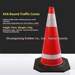 Fabriek Eva Vierkant Reflecterende Ip65 Bescherming <span class=keywords><strong>3M</strong></span> Reflecterende Hoge Snelheid Weg Kegel 70Cm Speciale Druk - Product Image 2