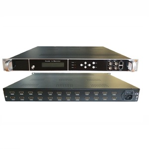 ระบบเฮดเอนด์ IPTV โมดูเลเตอร์ CATV 16 RF DVB-T ATSC ISDB หรือ 32 DVB-C ASI IP โมดูเลเตอร์ - Product Image 1