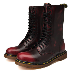 Botas de Cuero Casuales a la Moda para Hombre, Parte Superior de PU, Suela de Goma, Cordones, Estilo de Pareja para Verano - Product Image 3