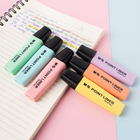M & g conjunto iluminador de canetas coloridas, conjunto iluminador e marcador de material escolar e escritório, não tóxico, com 6 cores vívidas