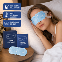 Compresse Chauffante Jetable Auto-chauffante pour Thérapie par Chaleur Humide, Patch Oculaire Anti-fatigue à la Vapeur avec Boîte Cadeau Personnalisée