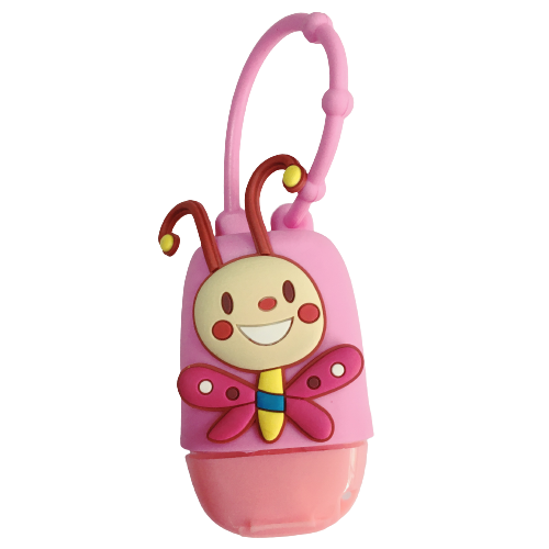 Недорогой портативный силиконовый мини-Дезинфицирующий Гель для рук из ПВХ с мультяшным рисунком