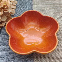 OEM ODM Nouveau Bol en Céramique Créatif en Forme de Fleur de 12 cm, Assiette en Céramique à Couleur Dégradée Personnalisée, Couleur Macaron, pour Vaisselle de Table
