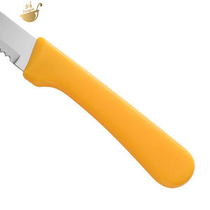 Cuchillo para pan de acero inoxidable con mango circular colgante, cuchillo dentado para tostadas, cuchillo para carne y pastel con mango de PP - Product Image 2