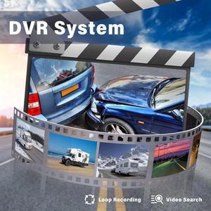 IPoster numérique sans fil <span class=keywords><strong>3x</strong></span> IR caméra de recul 9 "DVR moniteur écran partagé 12V 24V pour camion Rv Van caravane remorque - Product Image 2