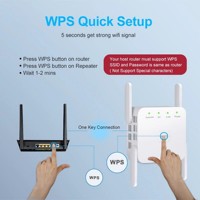 Repetidor WiFi inalámbrico de 2,4 Ghz, 5Ghz, 1200Mbps, enrutador de largo alcance, amplificador de señal y amplificador de red 5G